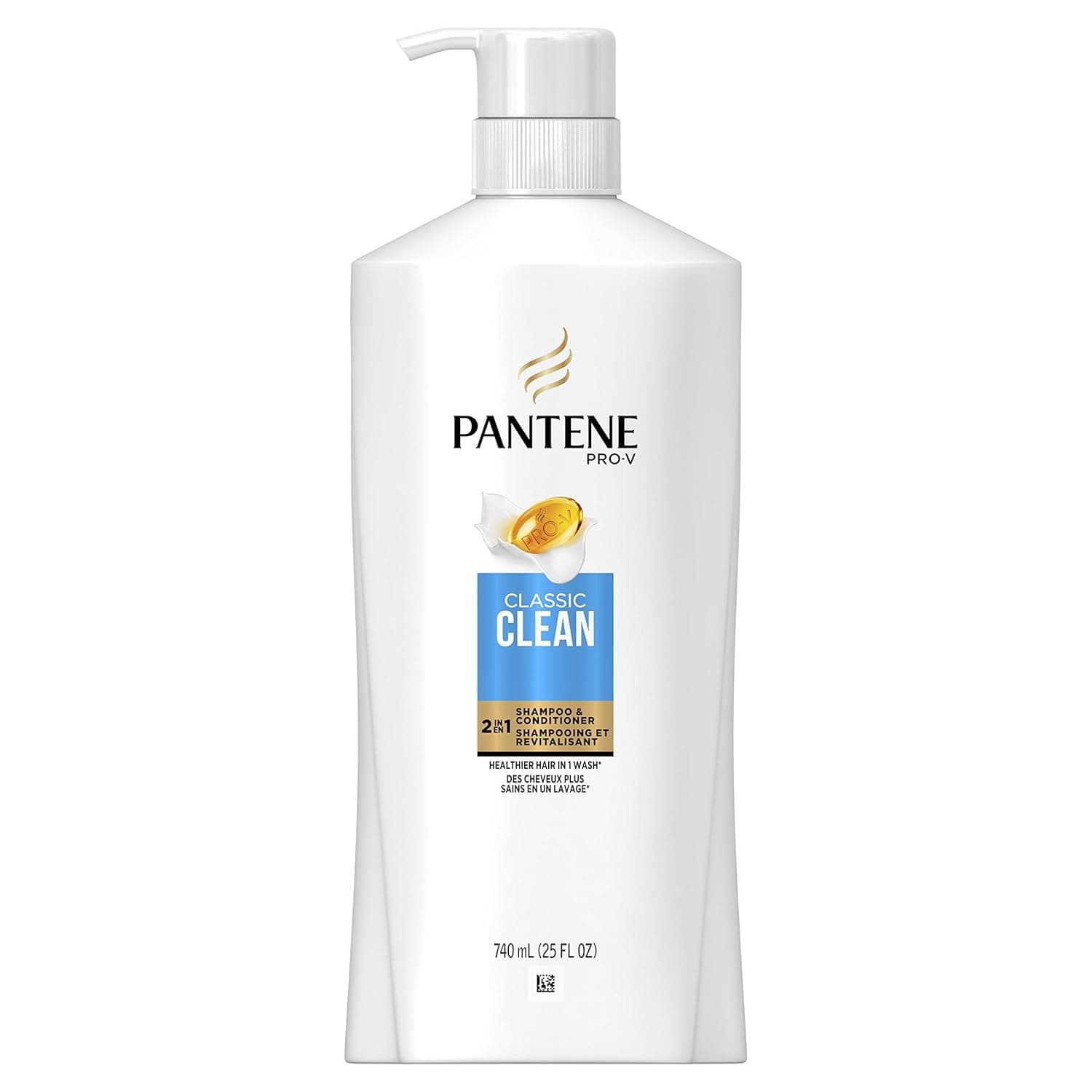 Pantene Pro-v Classic Clean 2in1 Shampoo and Conditioner, 25 Fl Oz, 1.82 Pound