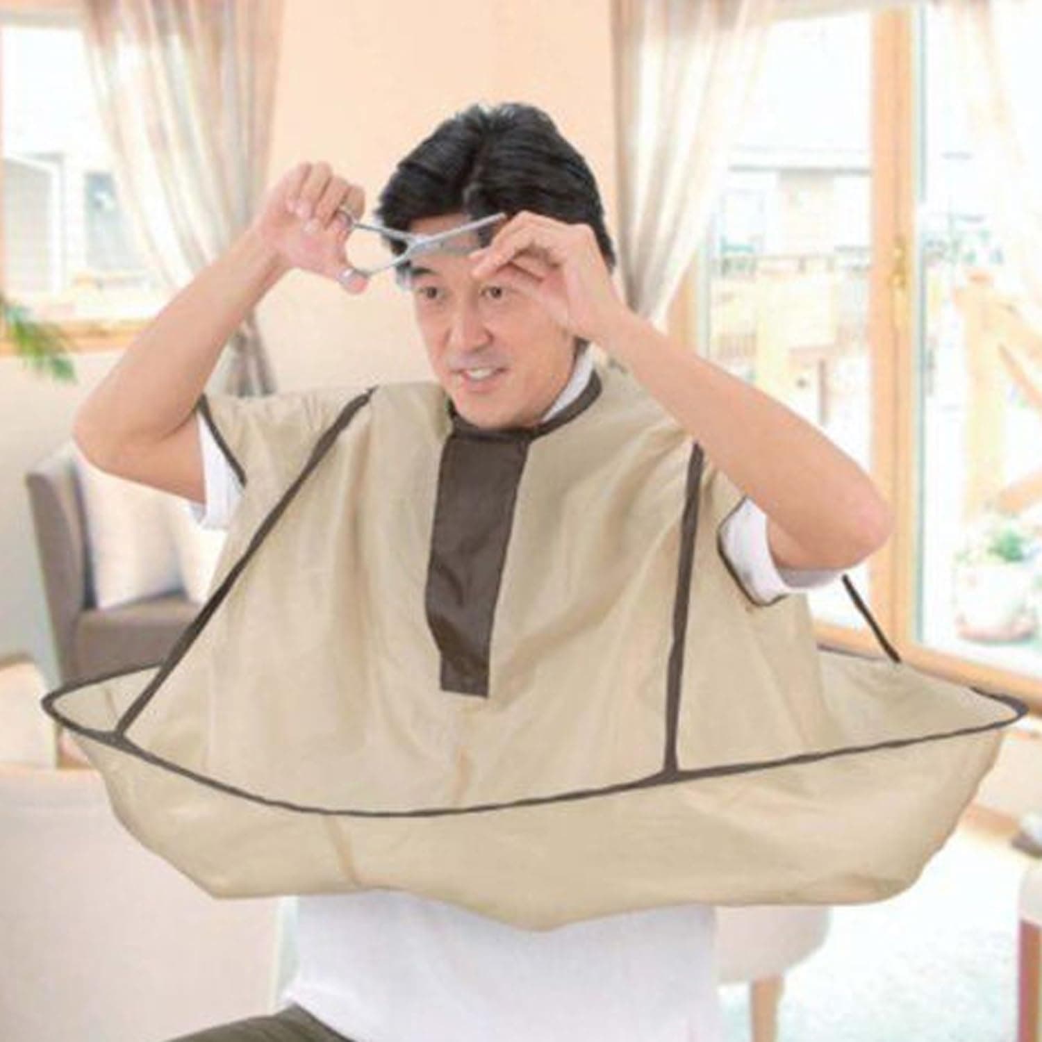 ATOP VALUE Hair Cutting Cloak Umbrella Cape Salon Waterproof Adult Home Barber Hairdressing for Family Hairstylist Design Gown Barbers