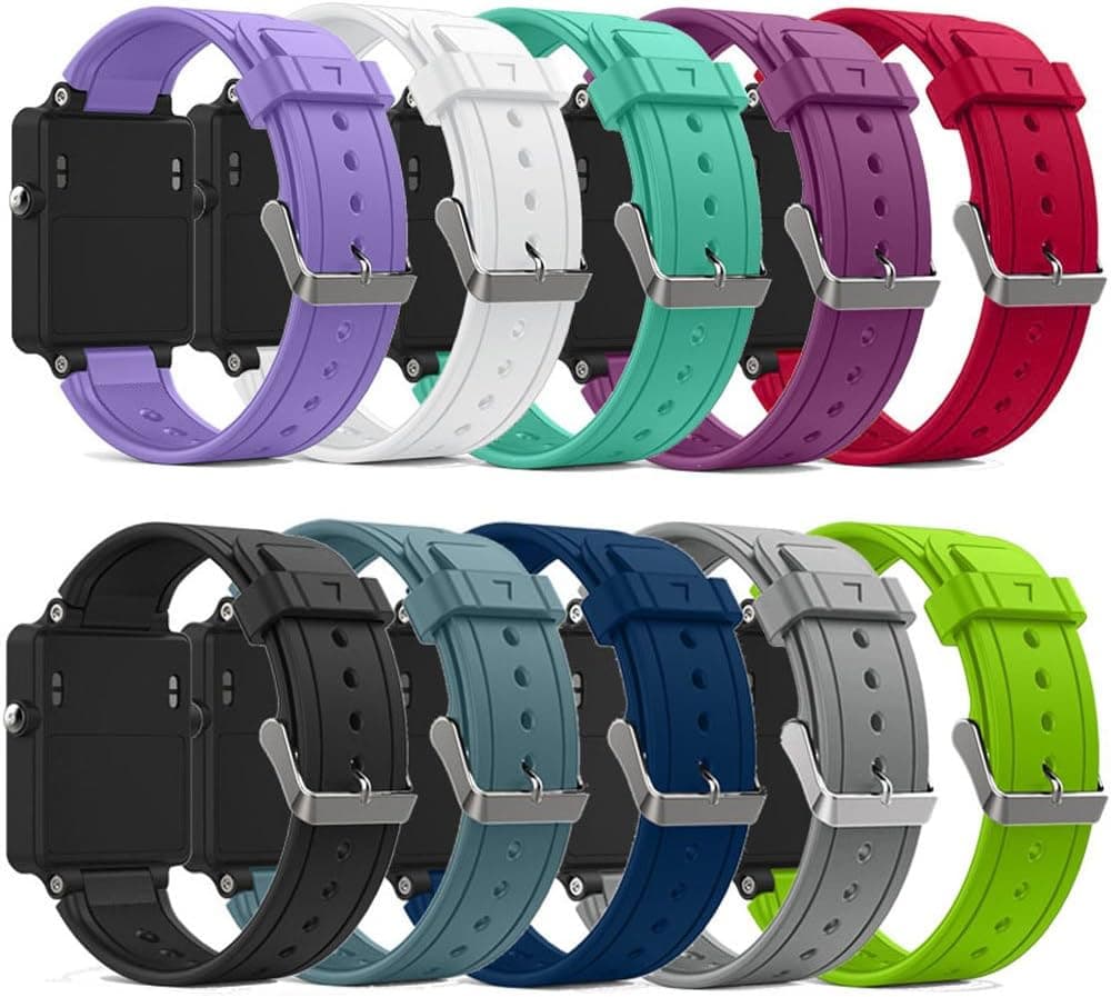QGHXO Band for Garmin Vivoactive, Soft Silicone Replacement Watch Band for Garmin Vivoactive/Vivoactive Acetate (No Tracker, Replacement Bands Only)