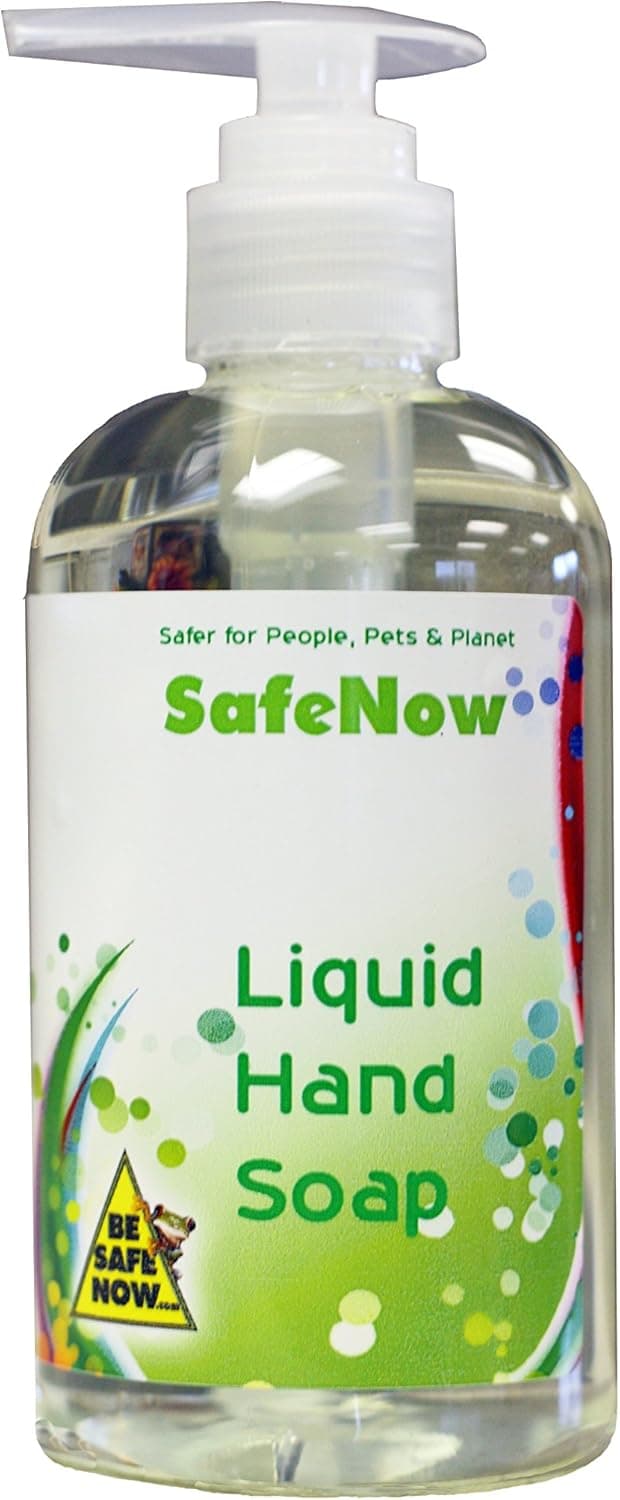 SafeNow Hand Soap, Non-toxic, Unscented, Hypoallergenic, Safe Now for People, Pets, & Our Planet, 8oz. bottles (3-Pack)