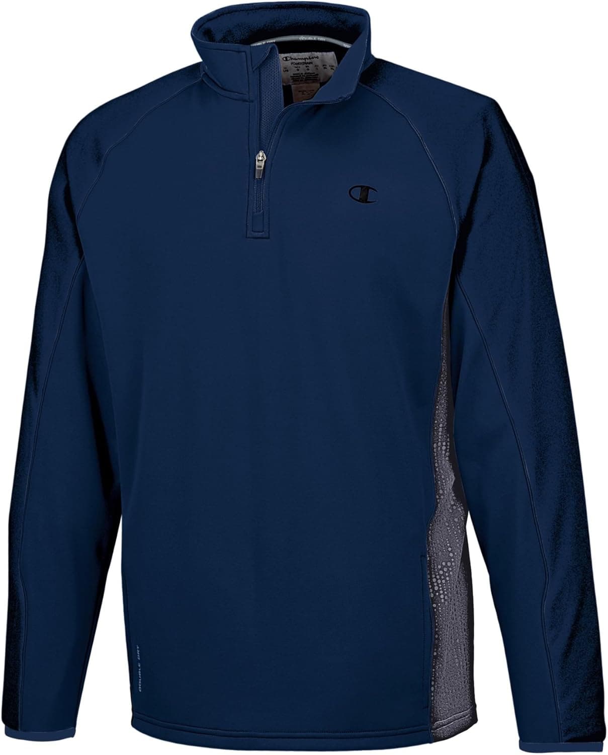 Champion Men`s Powertrain Tech Fleece Quarter Zip Pullover,S6601,M