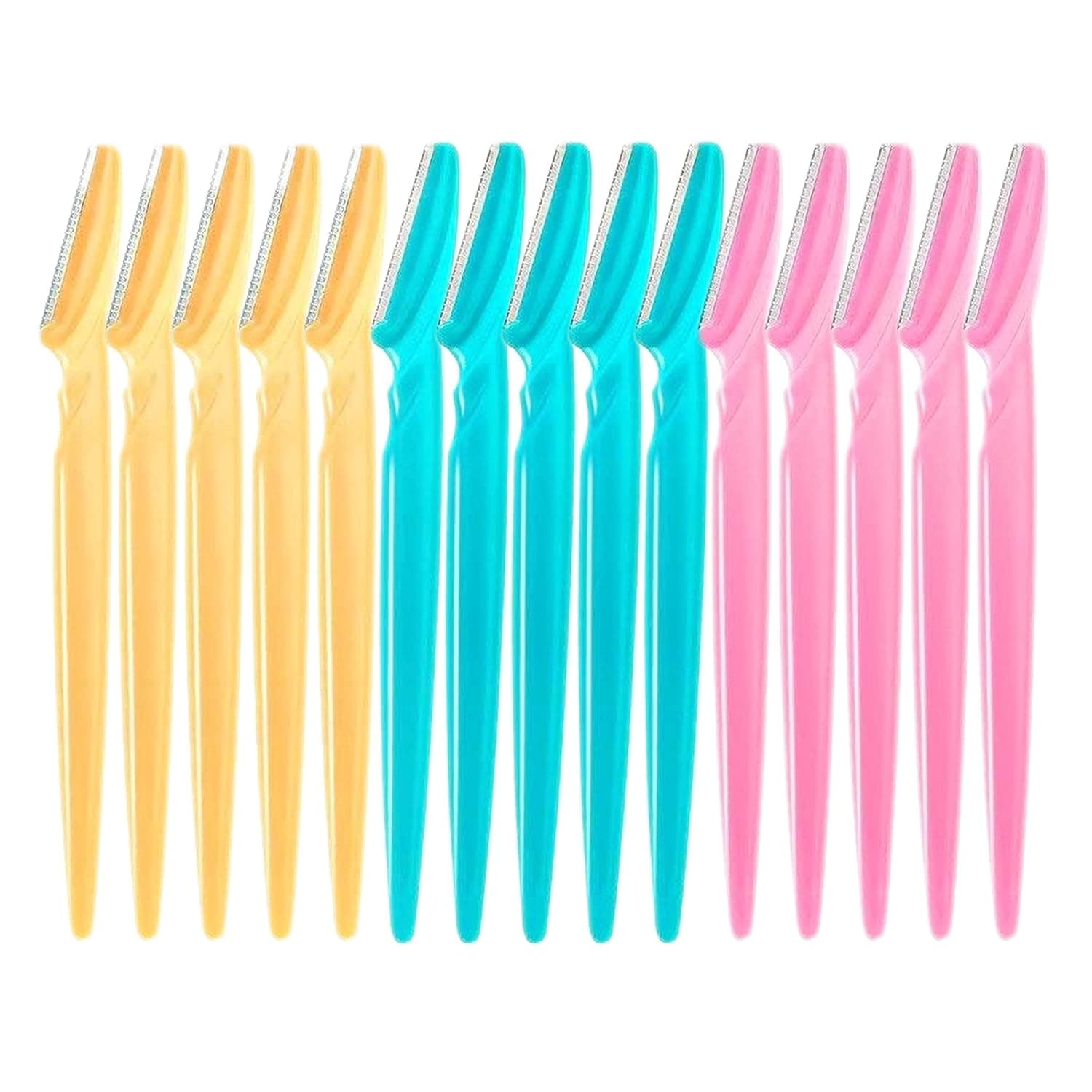 Darmire 15pcs Eyebrow Razors -Eyebrow Razor and Face Razor for Women ,Multipurpose Exfoliating Tool ,Face Razor and Eyebrow Shaper For Women or Man With Precision Cover (15pcs)