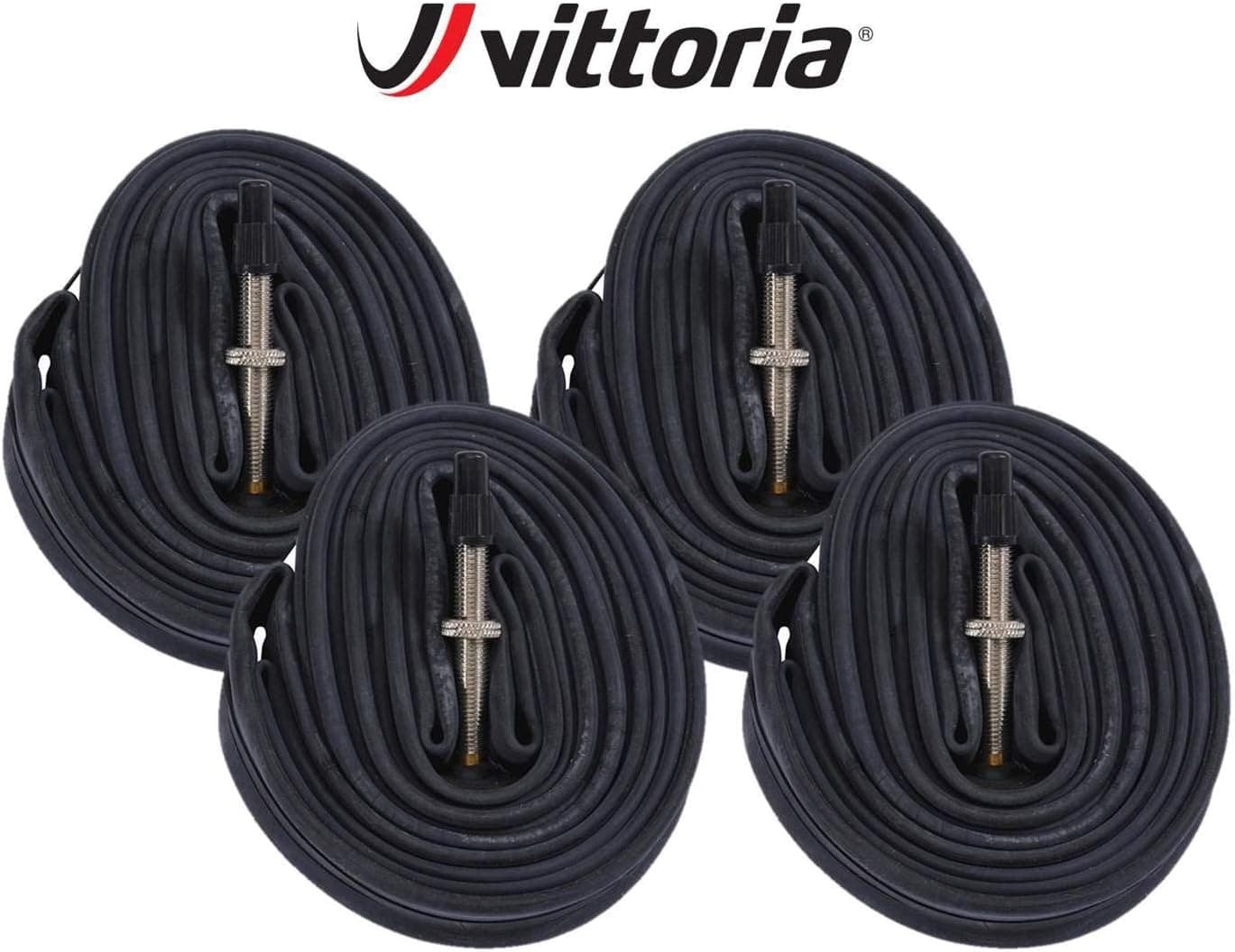 Vittoria Lite inner tube bundle 700x18-23c presta 48mm - 4 pack w/ sticker