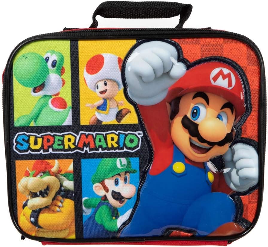 Super Mario Brothers Retro Video Game Insulated Lunchbox