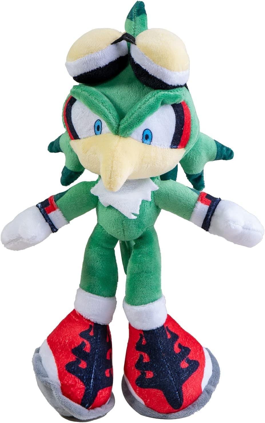 30cm/11.8inch Sonic Jet The Hawk Plush, Classic Sonic Plush from Popular Sonic Games, Green Sonic Toys for Birthday Gifts Game Fan