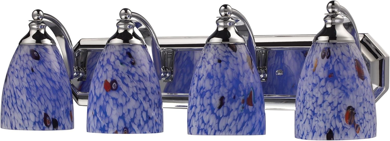 Elk 570-4C-BL Four Light Vanity, Polished Chrome
