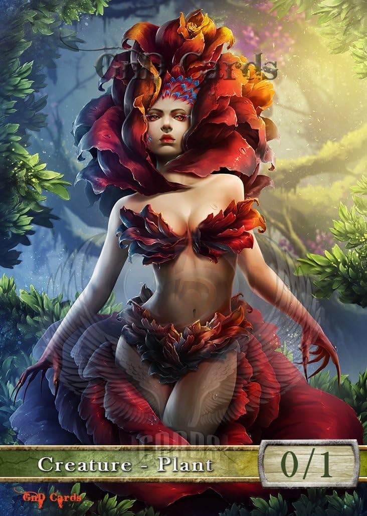 GnD Cards 3X Plant #2 Custom Altered Tokens