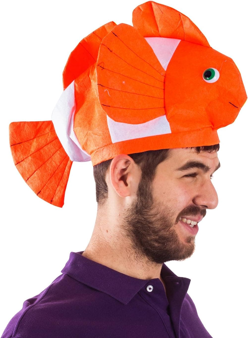 Funny Party Hats Fish Hat - Clown Fish Hat - Ocean Animal Hats - Sea Animal Hats - Costume Hats