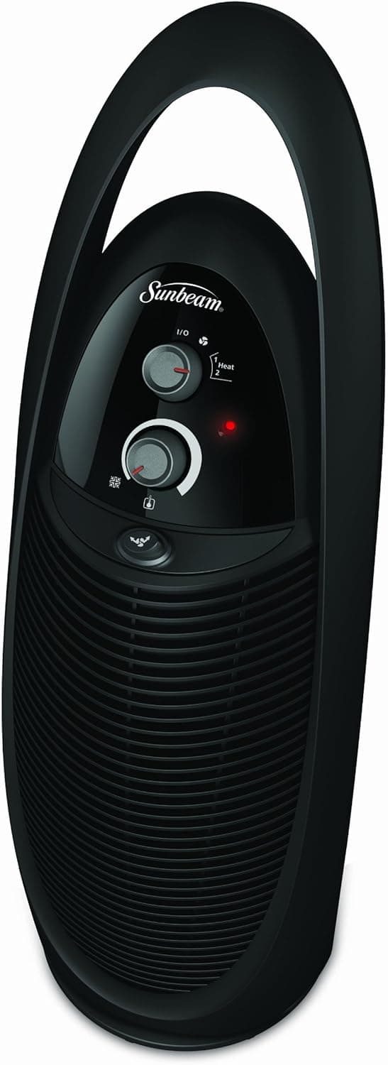 Sunbeam SFH7112-UM Oscillating Tower Heater Fan with Manual Control