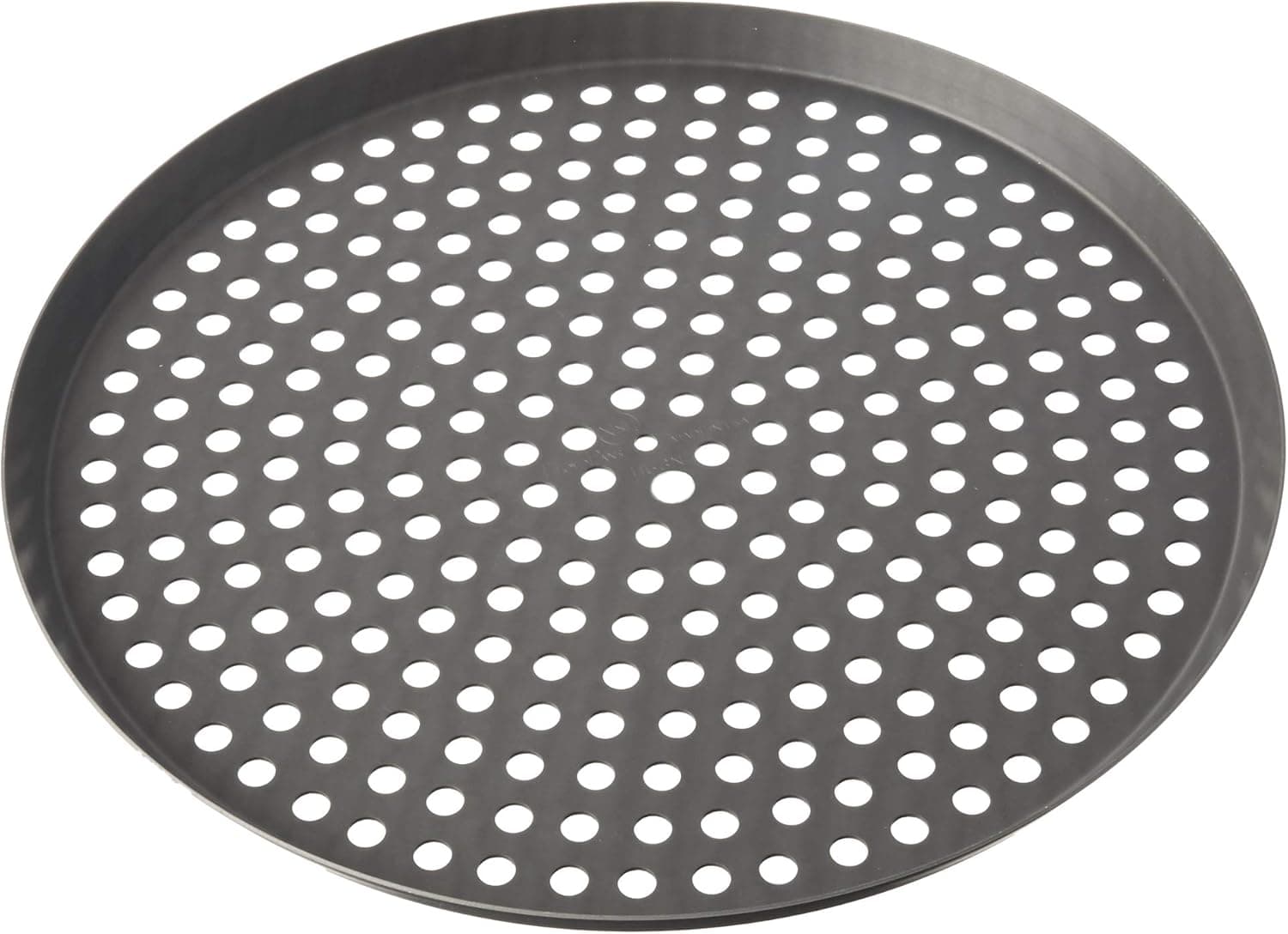 Lloyd Pans Perforated Pizza Cutter Pan, Pre-Seasoned PSTK, Anodized Aluminum, 14 inch by .75 inch deep