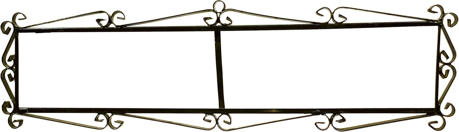 ART ESCUDELLERS Iron Frame 10 Tiles Flor/MOSAICO MEDIANO 4,29” x 21,25” Black Iron Frame for Easy Wall Hanging for Tiles MOSAICO MEDIANO and Flor MEDIANO Designs