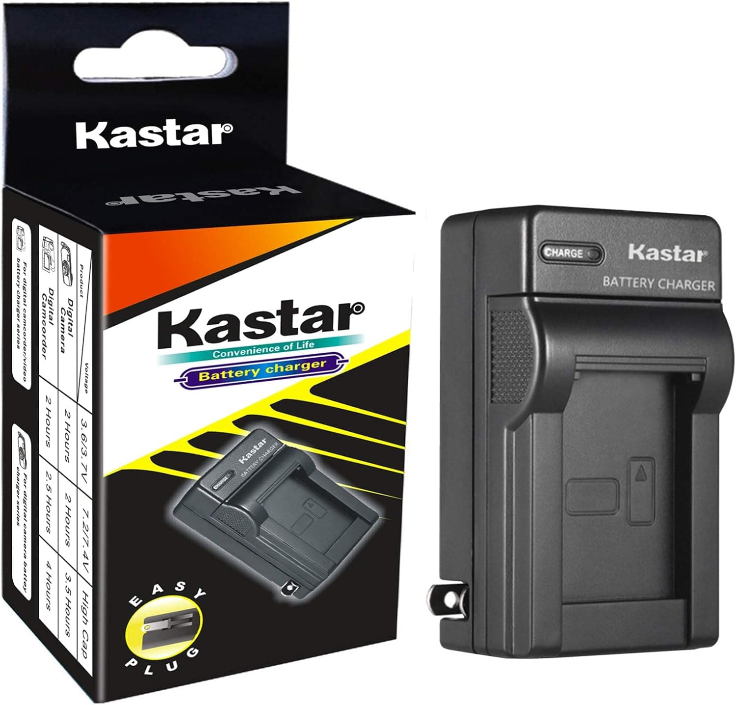 Kastar Travel Charger for Canon PowerShot SD40, SD30, SD200, SD300, SD400, SD430, SD450, SD600, SD630, SD750, SD780, SD940, SD960, SD1000, SD1100, SD1400, TX1, ELPH 100, 300, 310, 333, VIXIA