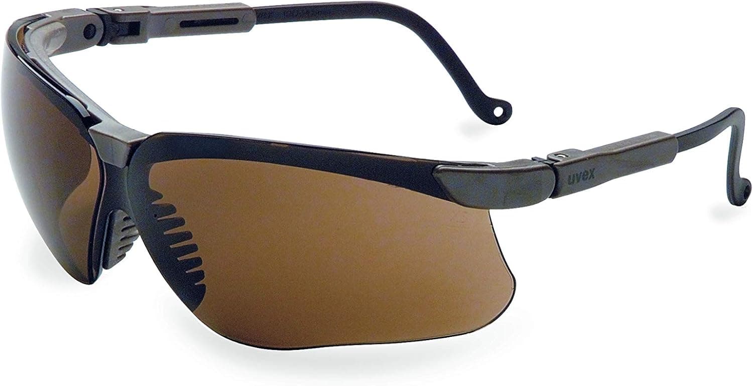 Uvex by Honeywell Genesis Safety Glasses with Uvextreme Anti-Fog Coating, Earth Frame