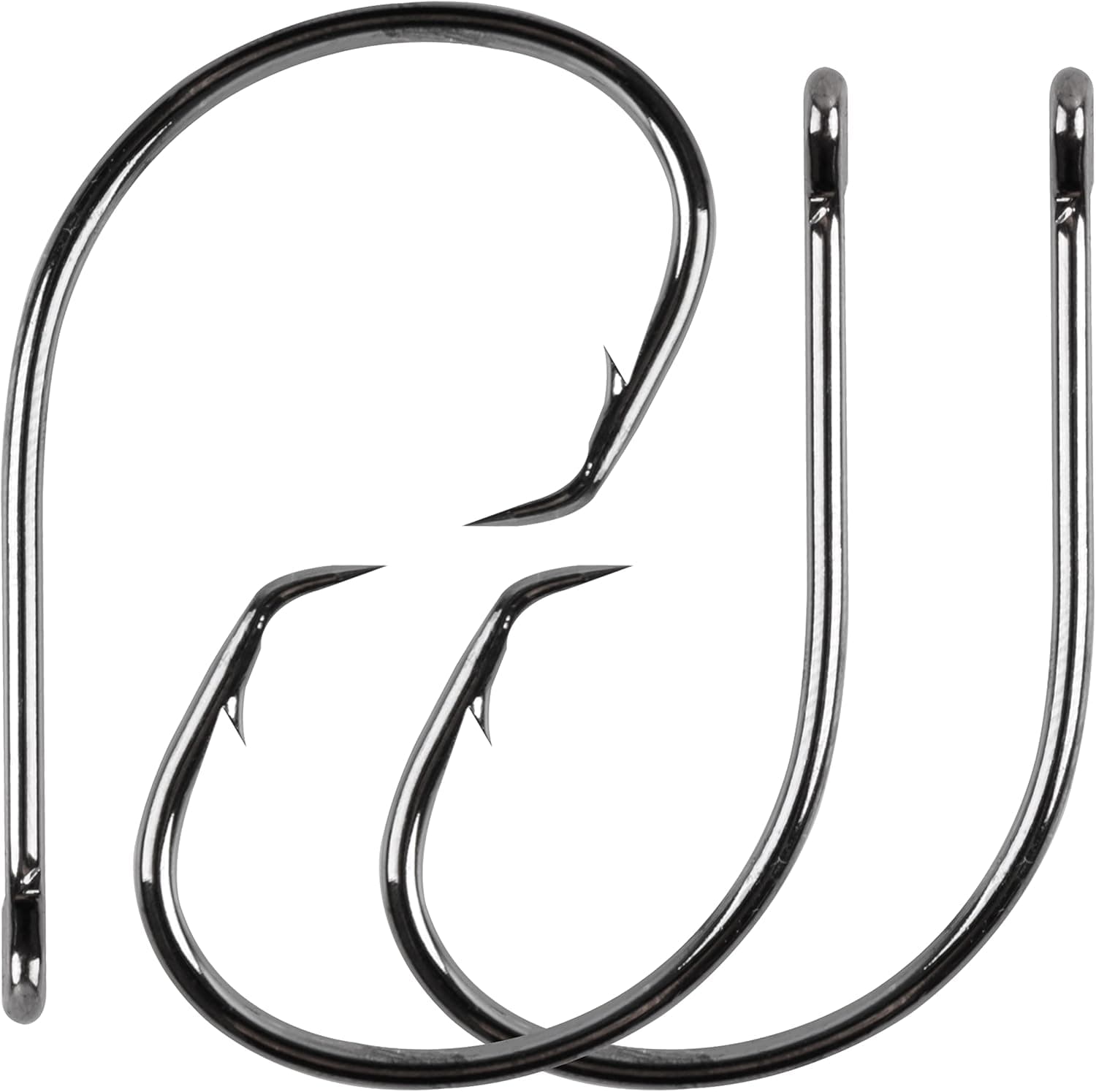 Circle Hooks Saltwater Fishing Hook in-line Circle Hook High Carbon Steel Fishhook Straight Eye Sharpened Barbed Point Octopus Circle Hook Wire Hooks 50/150pcs