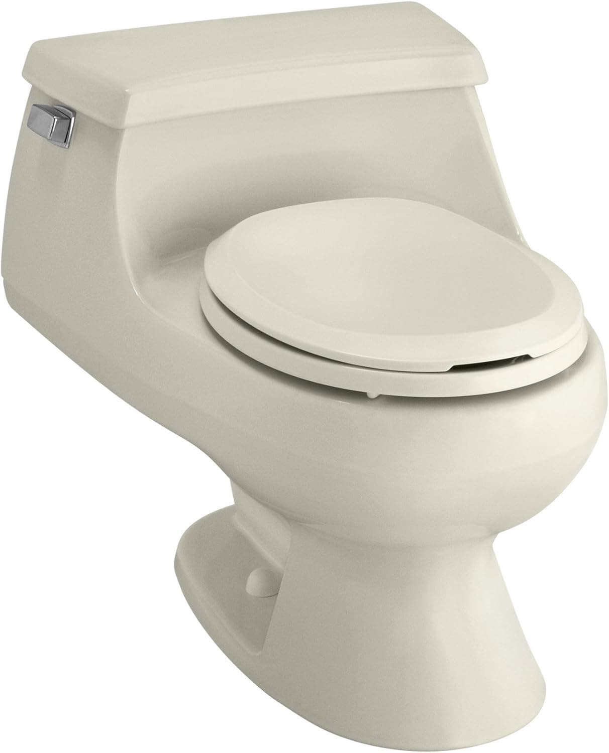 KOHLER K-3386-47 Rialto One-Piece Round-Front Toilet, Almond