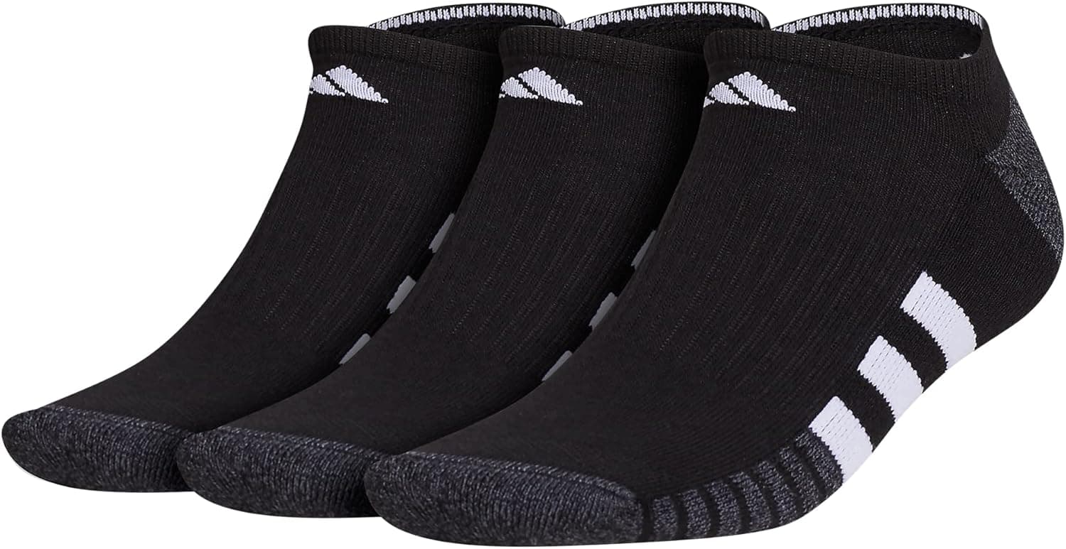 adidas Men's Cushioned No Show Socks (3-Pair)