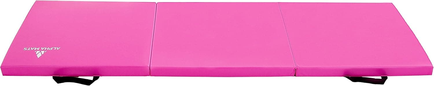 Alpha Mats Folding Gymnastics and Exercise Mat, PU Material & EPE Foam, Perfect for Aerobics, Yoga, Martial Arts