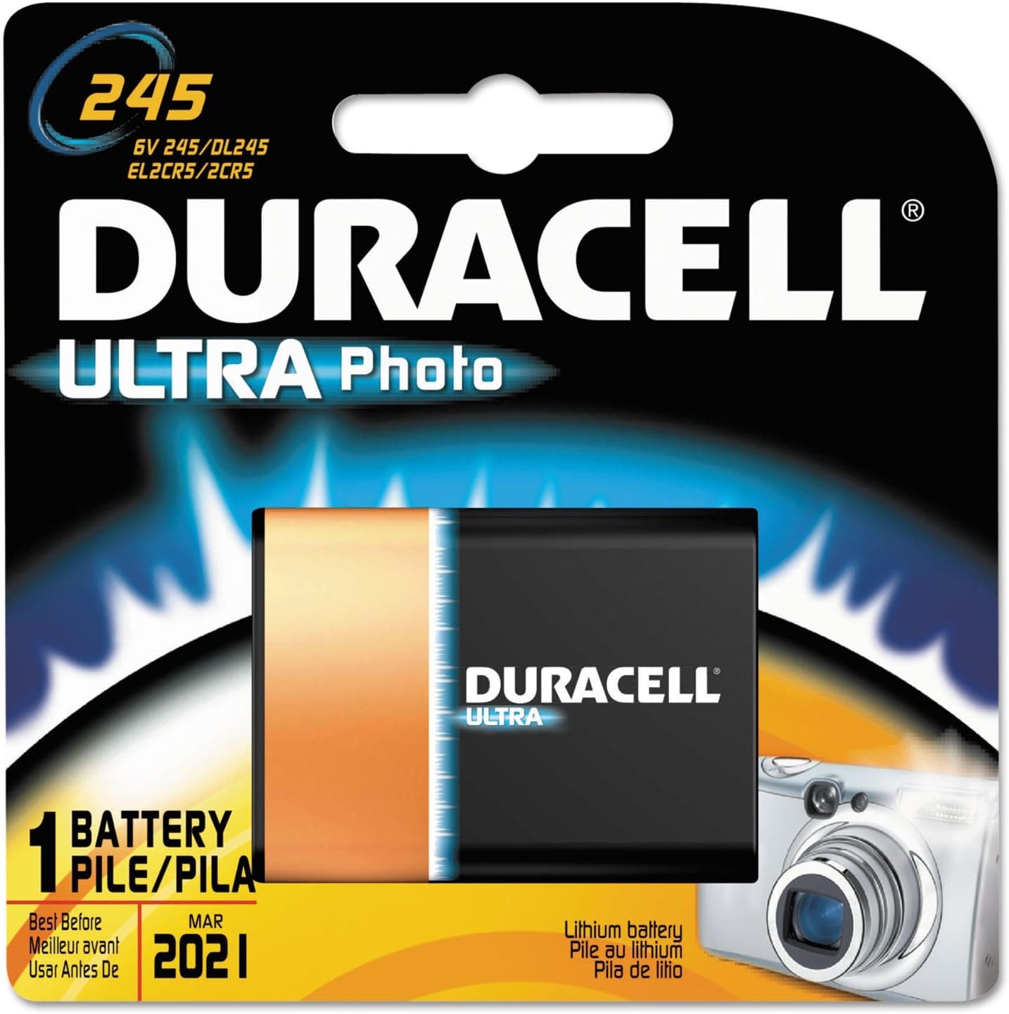 Duracell DURDL245BPK Lithium Camera Battery