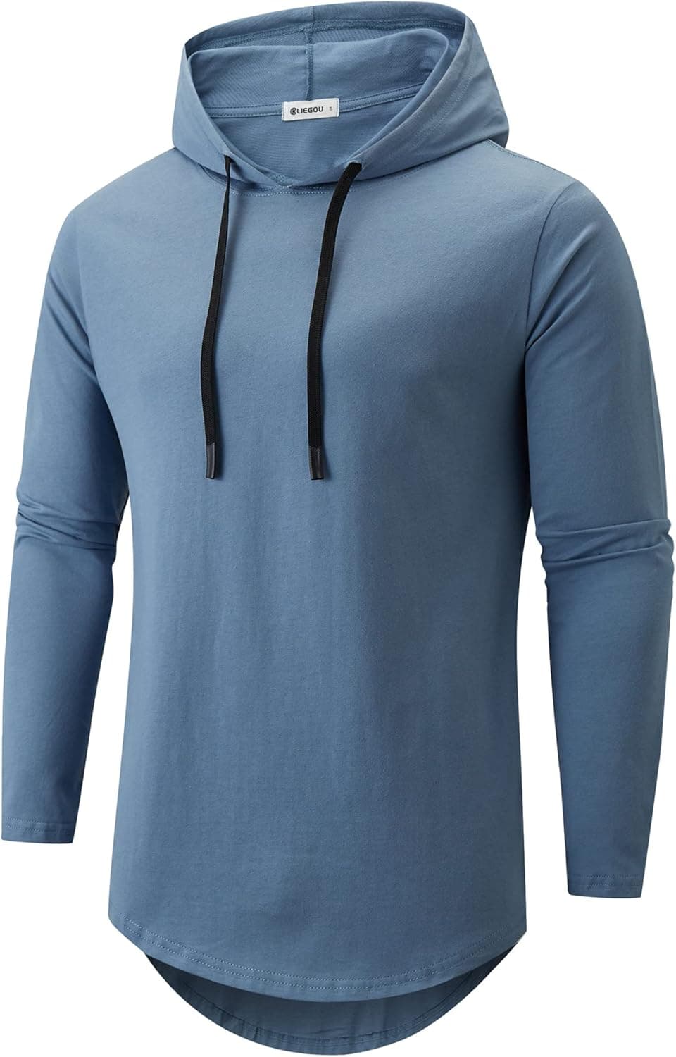 KLIEGOU Men's Hipster Hip Hop Hoodie Cotton T-Shirt