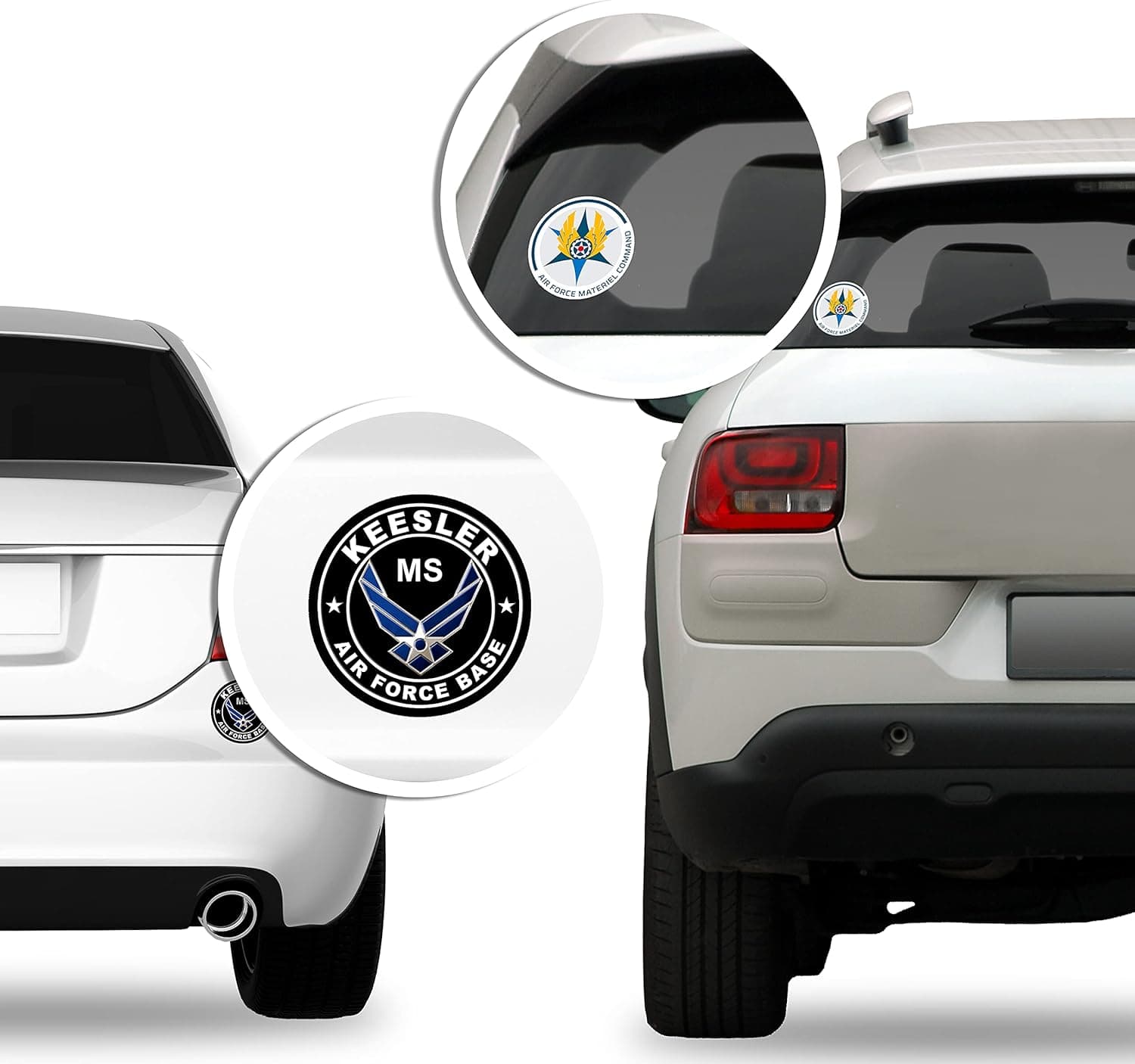 USAF FIRE Protection Logo Shaped Sticker (air Force Firefighter Insignia Fireman)