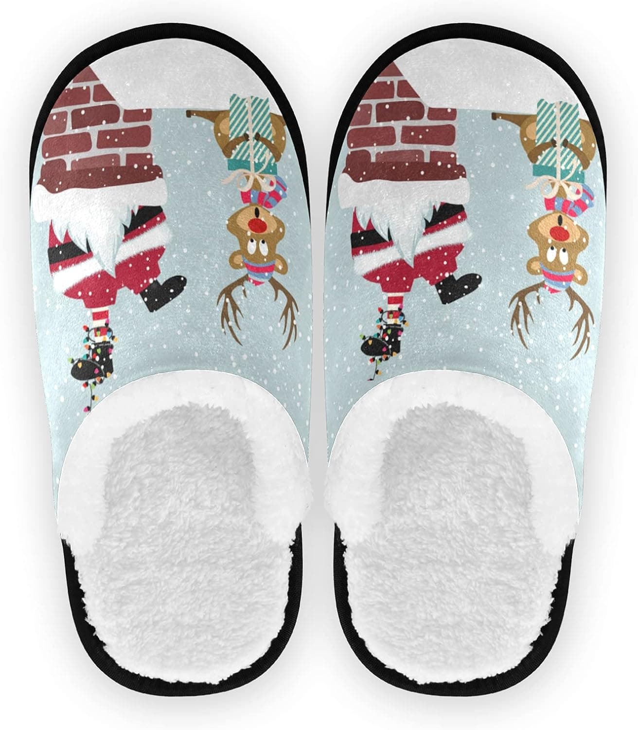 SLHKPNS Fuzzy Women's Slippers Fluffy Coral Fleece Travel House Shoes Indoor Outdoor