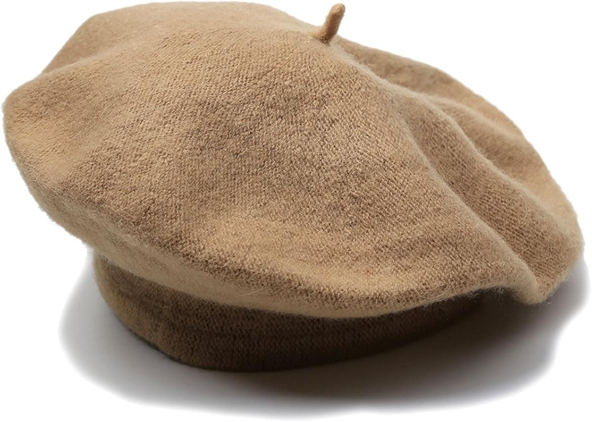 French Style Lightweight Casual Classic Solid Color Wool Beret