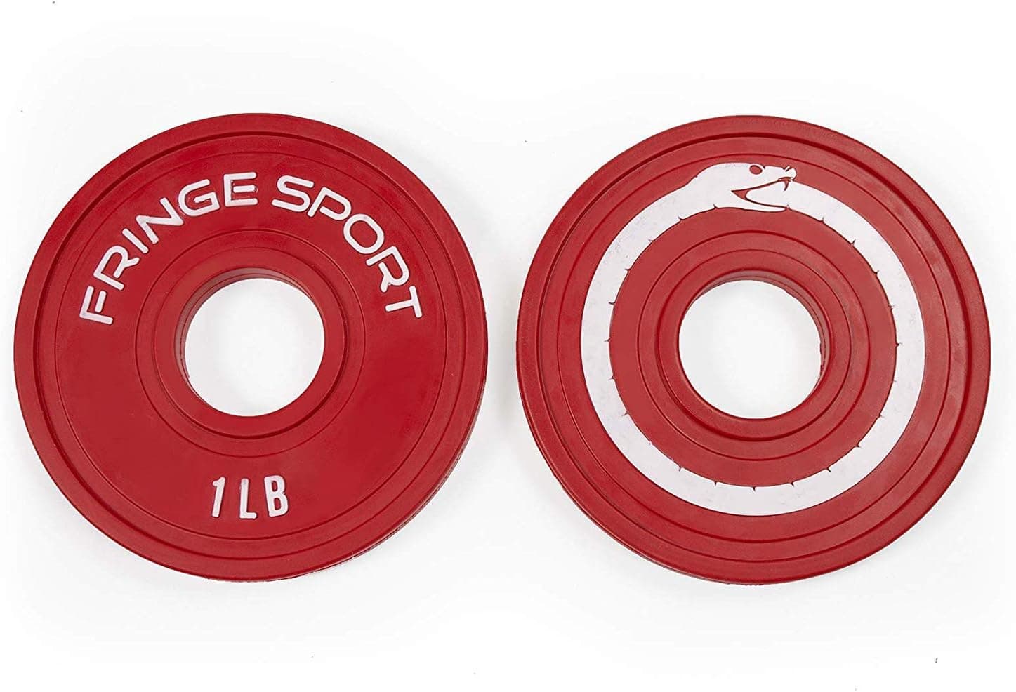 Olympic Fractional Plates 1 lb (Pair or Sets) - 1 Pound Rubber Bumper Weight Plates for Olympic Bars for Micro Loading 2 Pounds