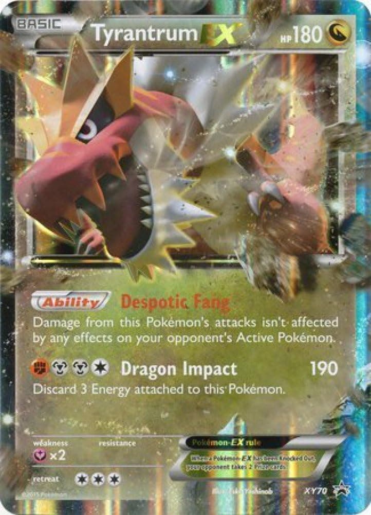 Pokemon - Tyrantrum EX (XY70) - XY Black Star Promos - Holo Jumbo Oversized