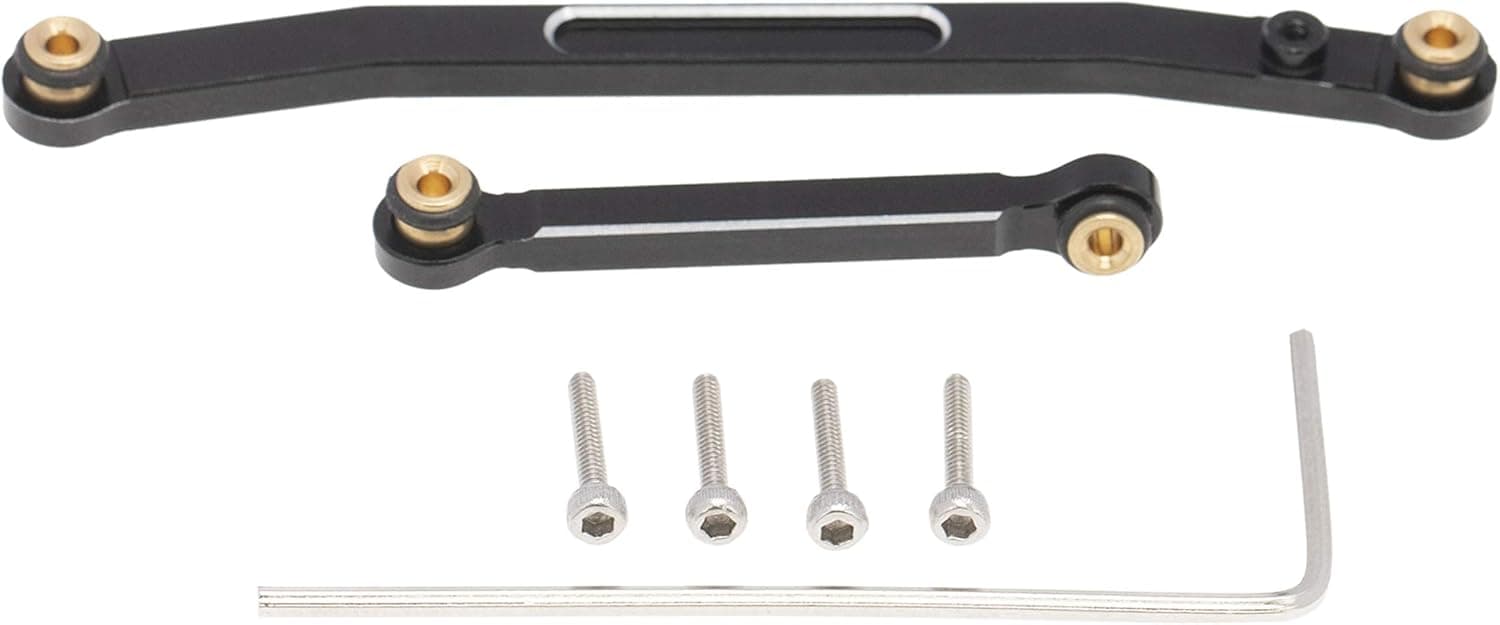 Ky-RC 1/24 Simulation Model Vehicle Axial SCX24 90081 RC Car Parts Aluminum Alloy Upgrade Replacement Parts (High Fastening Steering Rod)