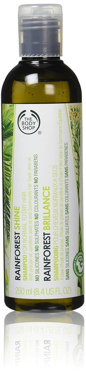 The Body Shop Rainforest Shine Shampoo, Paraben-Free Shampoo for Normal to Dry Hair, 8.4 Fl. Oz.