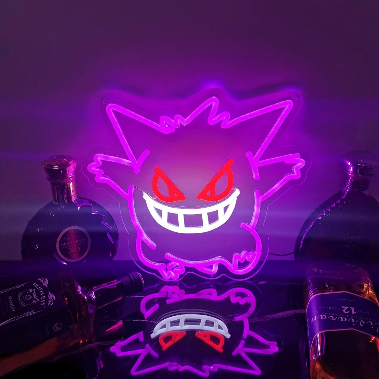 Japanese Anime Neon Sign for Bedroom, Game Room Gen gar Light, Animation Monster Led Neon Sign, 3D Wall Art Ghost Neon Light Home Party Wall Decor, Gaming Night Light Gifts for Kids Teens Fans - 13"