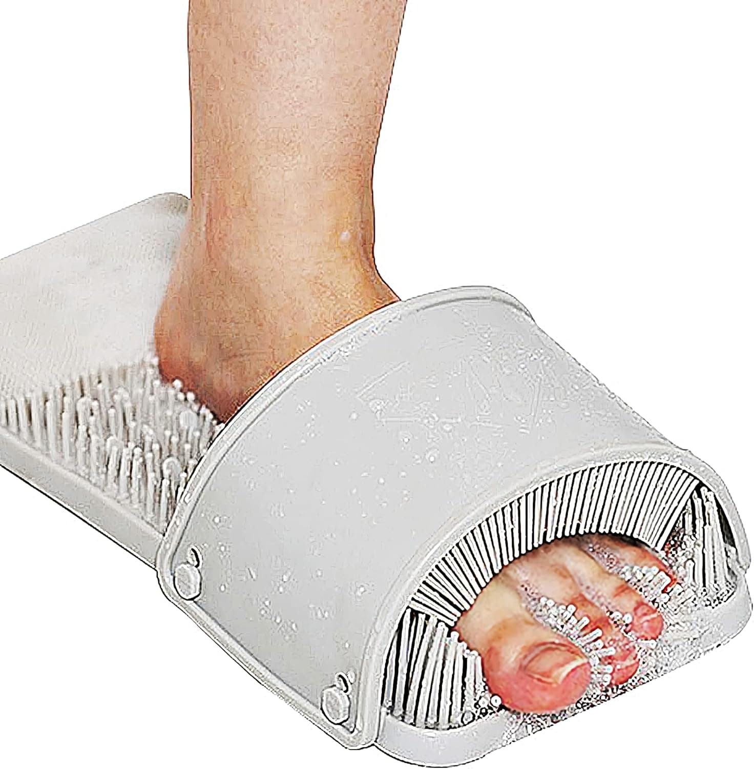 DalkomLife Foot Scrubber Feet Cleaner Washer Brush for Shower Floor Spas Massage, Slipper for Exfoliating Cleaning Foot