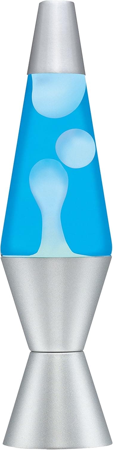 Lava Lamp Classic, 14.5-inch, White/Blue, Aluminium