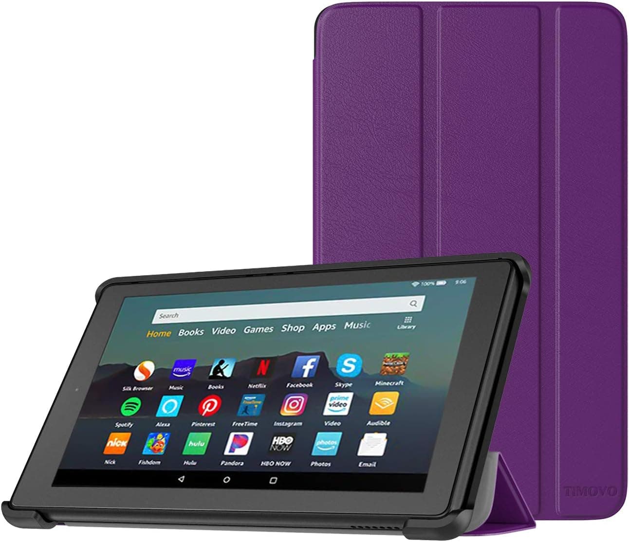TiMOVO Case Fits All-New Fire 7 Tablet (9th Generation, 2019 Release), Ultra Lightweight Slim Shell Stand Cover Case with Auto Wake/Sleep Function Fit Amazon Fire 7 Tablet - Purple