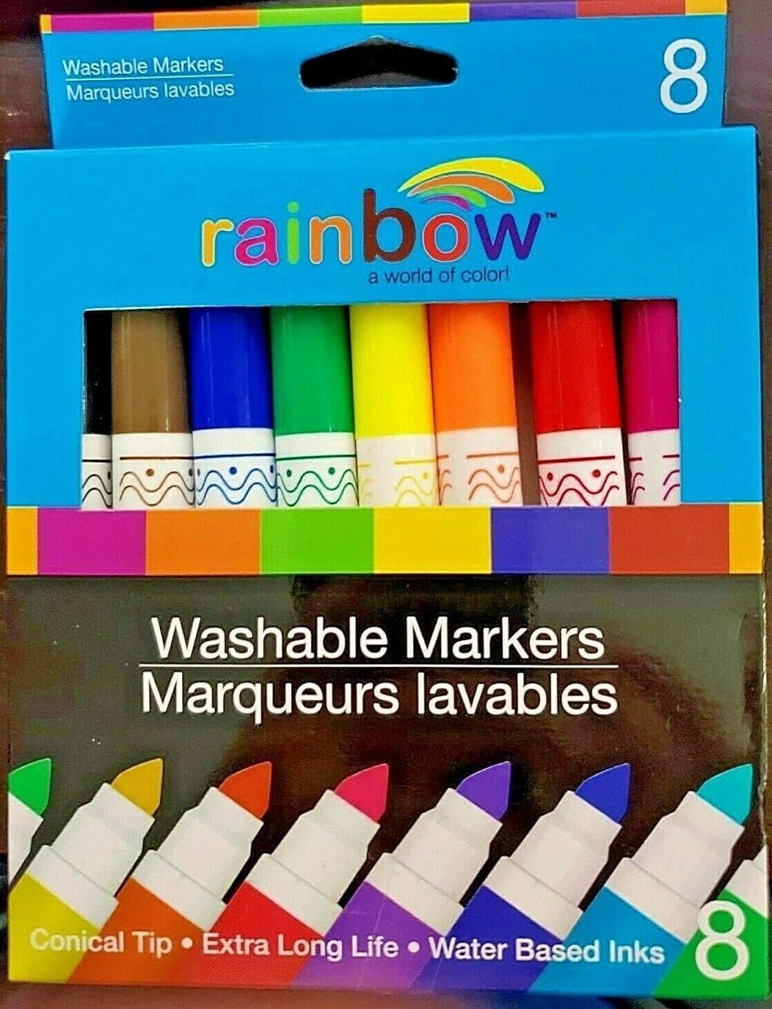 Rainbow Washable Markers (Set of 8)