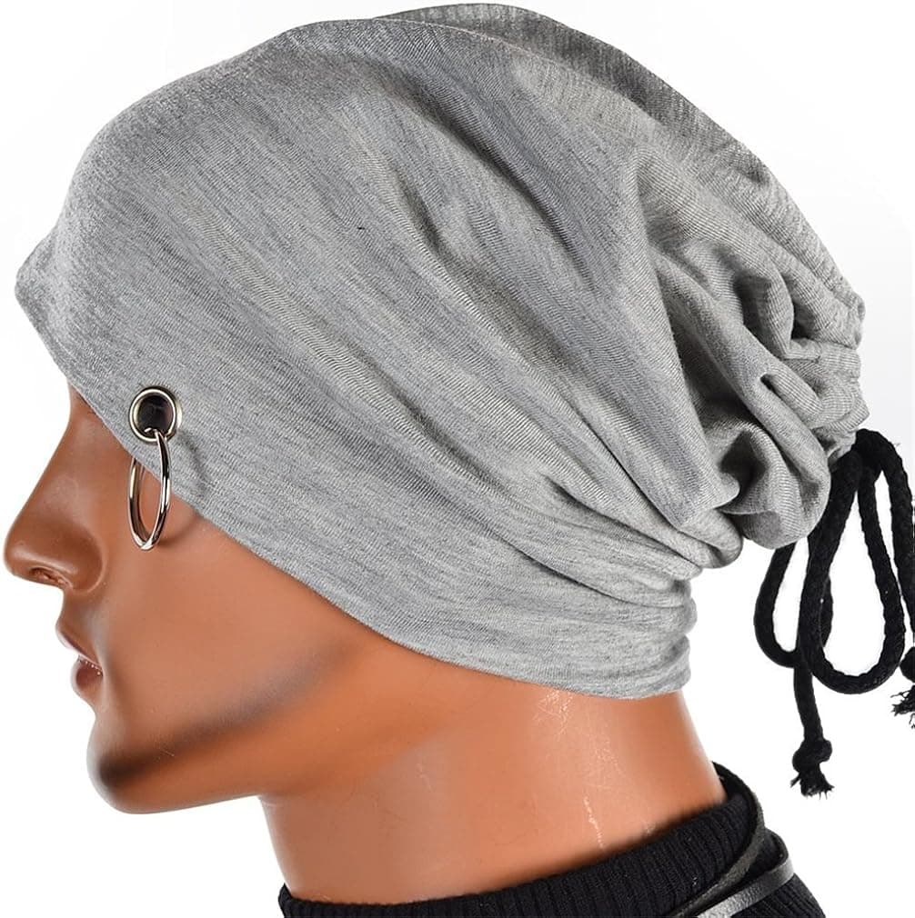Kafeimali Men's Slouchy Long Beanie Knit Caps Snowboard Hats Ski Skull Caps Thin Hip-hop Skull Cap Unisex
