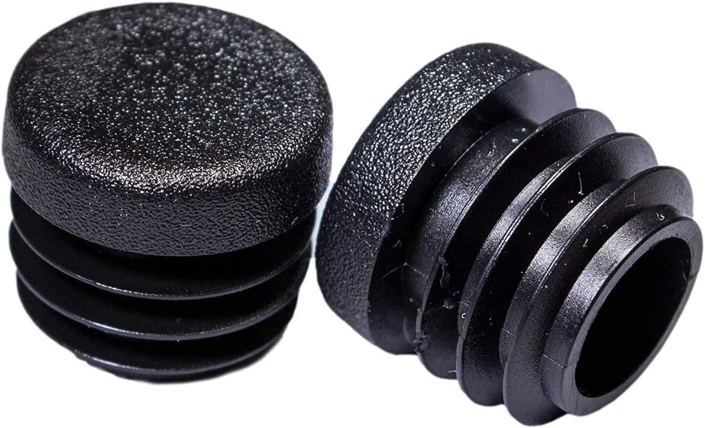 OGC (10 Pack) - 7/8 Inch OD Round Black for Plastic Plug by Cap Cover Tube Durable Chair Glide Insert Finishing Plugs