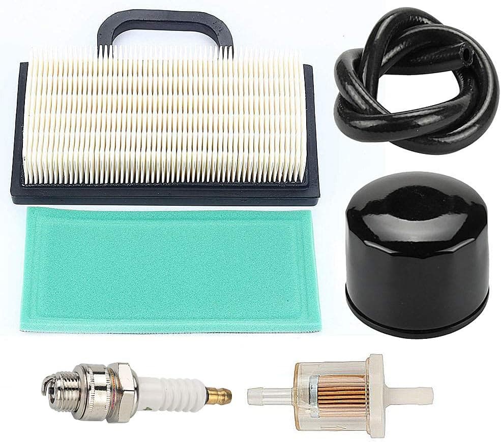 Harbot 698754 499486 Air Filter 273638 273638S Pre-filter 795890 Oil filter 493629 fuel filter Tune up kit for Briggs & Stratton Intek Extended Life Series V-Twin 18-26 HP String Trimmer Brushcutter
