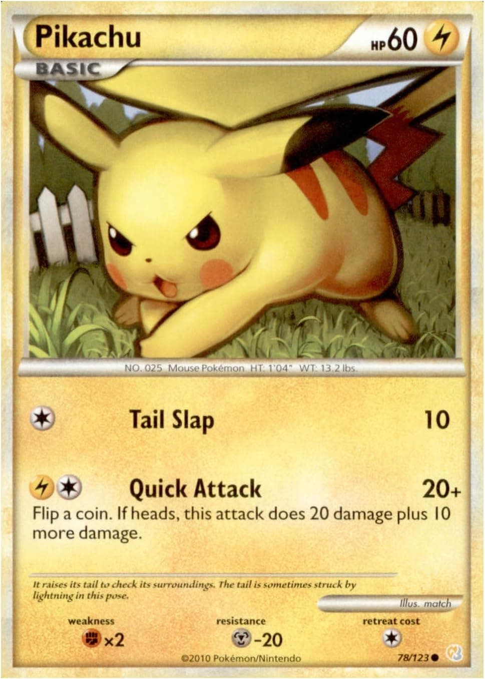 Pokemon - Pikachu (78/123) - HeartGold SoulSilver