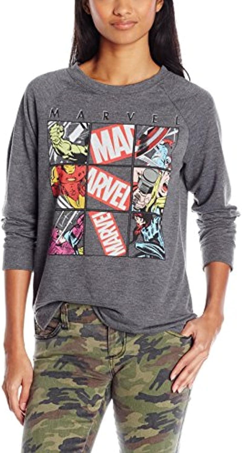 Marvel Junior's Grid Graphic Pullover Sweatshirt