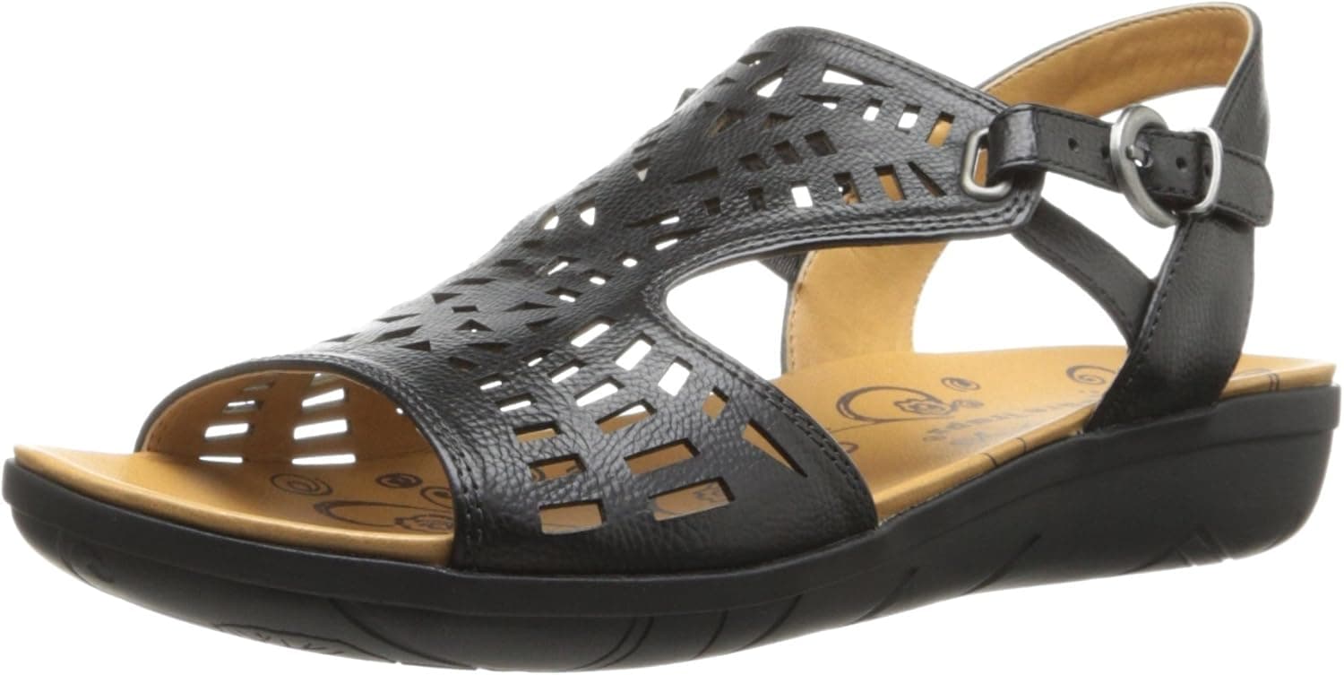 BareTraps Women's Johanna, Black, 6 M US