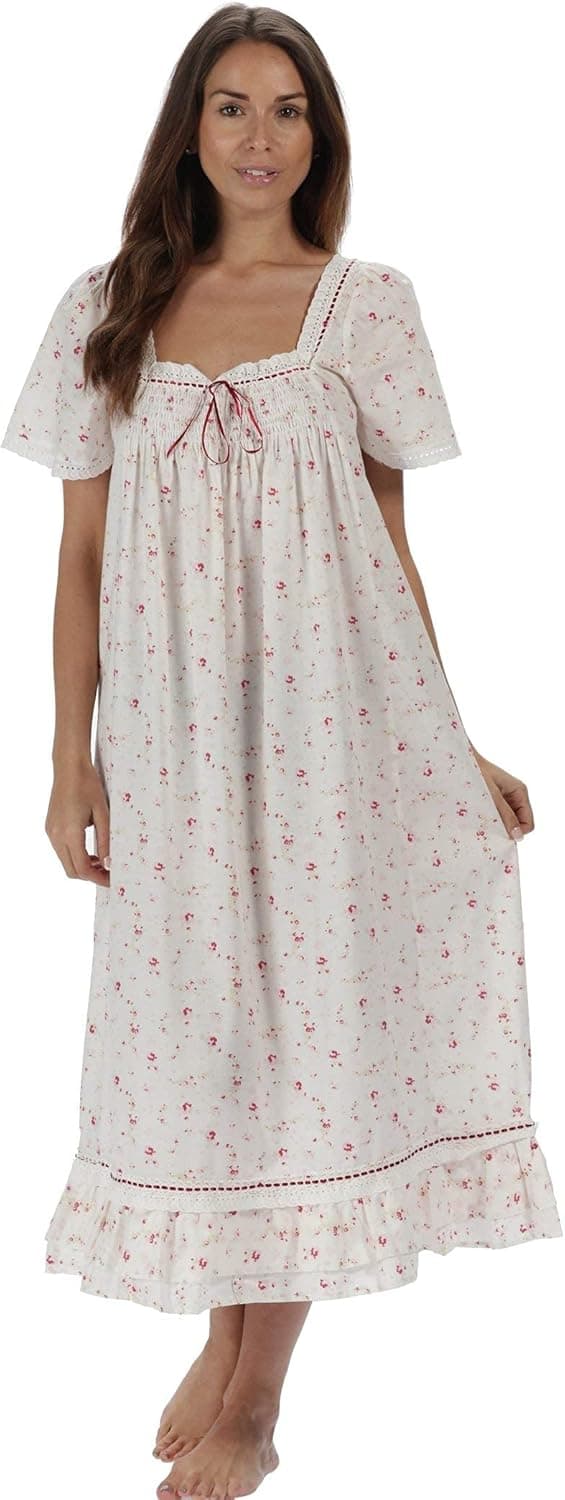 The 1 for U Ladies Nightgowns - Vintage Nightgowns for Women, Evelyn 100% Cotton Gown