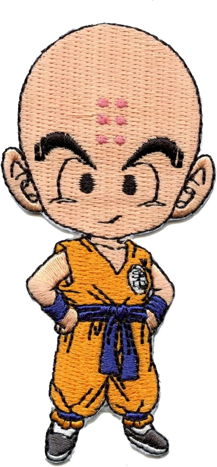 Dragon Ball Super Great Eastern Entertainment SD Krillin Patch Official Licensed, Multicolor