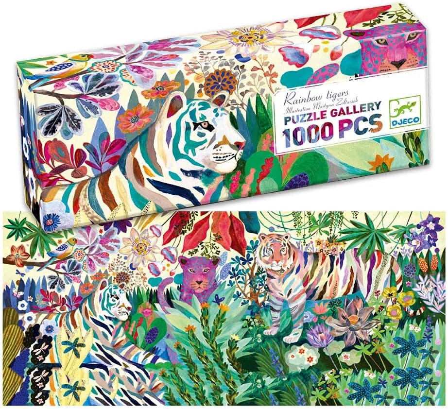 DJECO Rainbow Tigers Gallery Large Jigsaw Puzzle