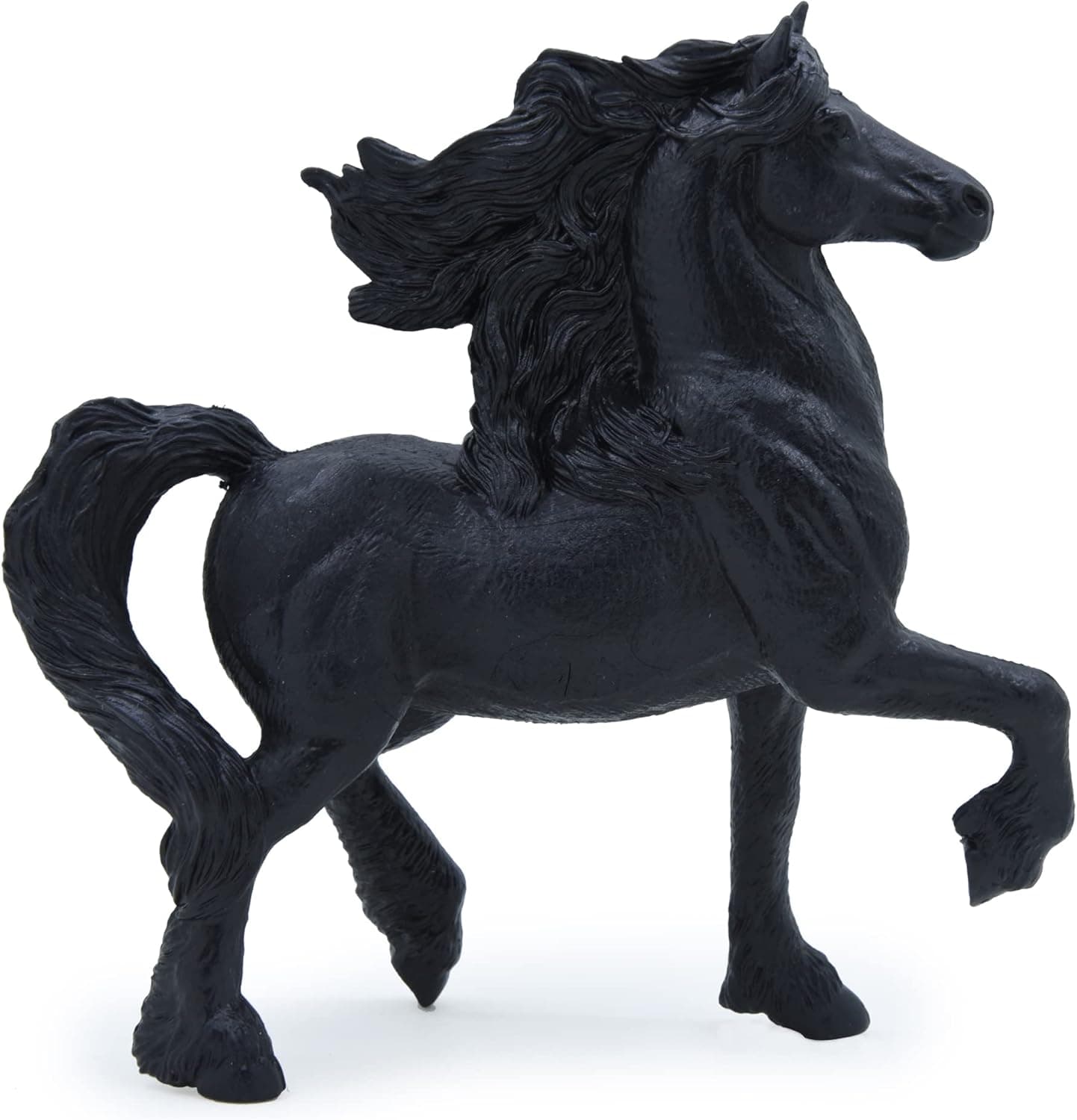 MODEBESO® Realistic Animal Figures Playset,Horse Figurines,Hand Painting Horse Figures,Educational Toy,Cake Toppers Christmas Birthday Gift for Kids Todllers (Black Horse)