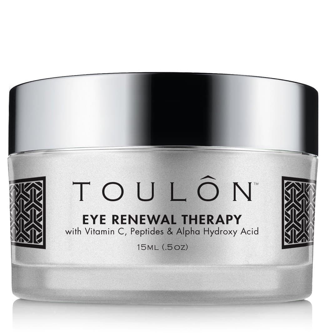 TOULON Eye Cream for Dark Circles, Puffiness and Wrinkles. Reduces Fine Lines with Vitamin C, Peptides & Alpha Hydroxy Acid. Minimizes Crows Feet, Puffy Eyes and Bags