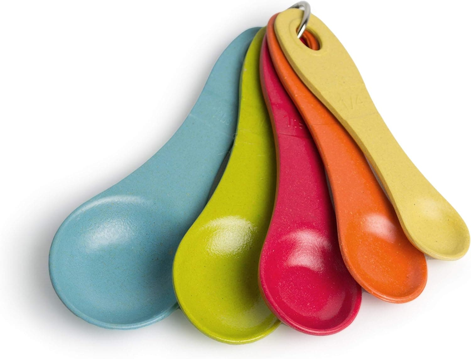 Architec EcoSmart Purelast, 5 Piece Set, 1/4, 1 t, 1/2 T, 1T, Measuring Spoons, Multicolor