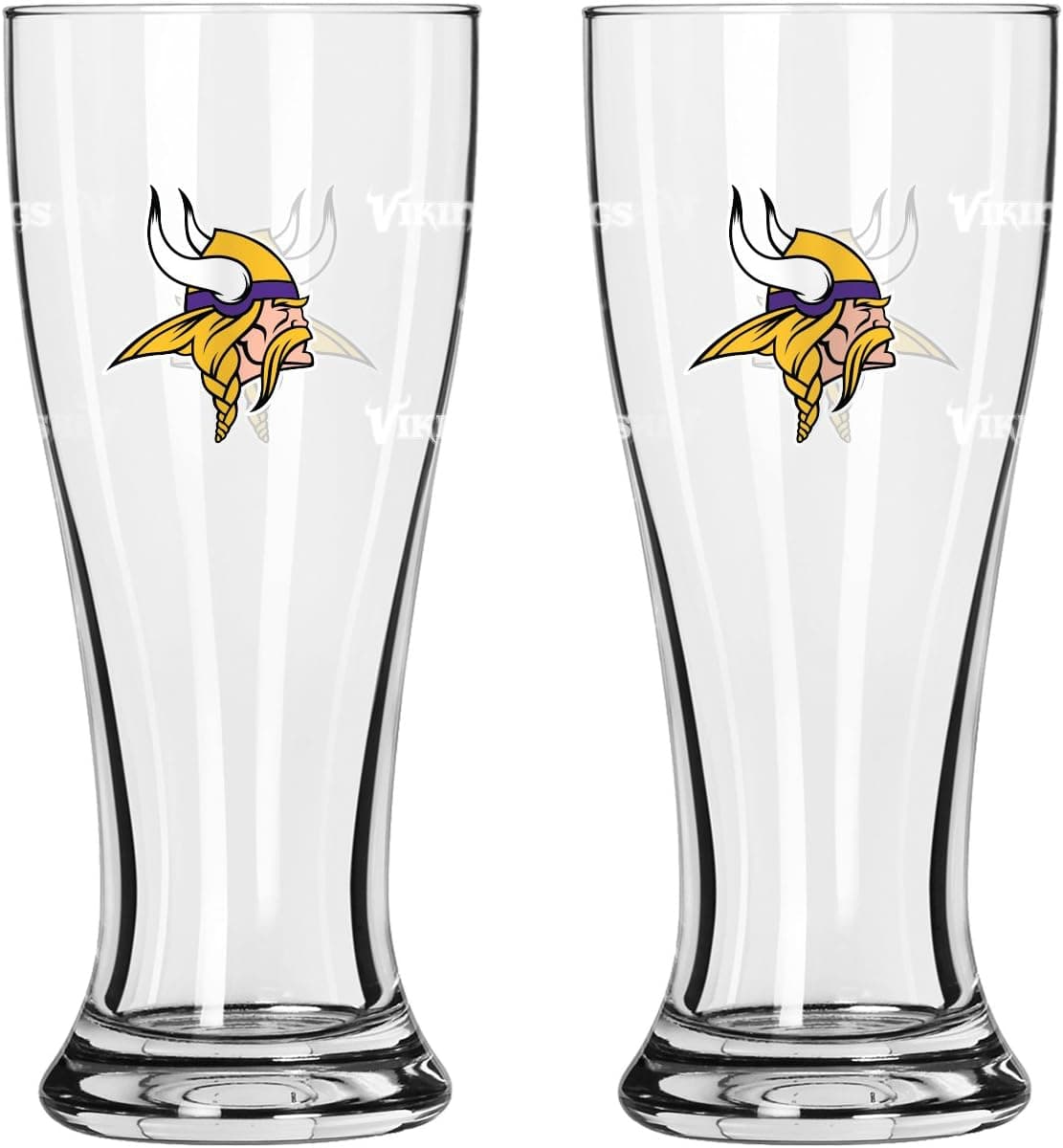 Boelter Brands NFL Minnesota Vikings Mini Pilsner, 2.5-Ounce, 2-Pack