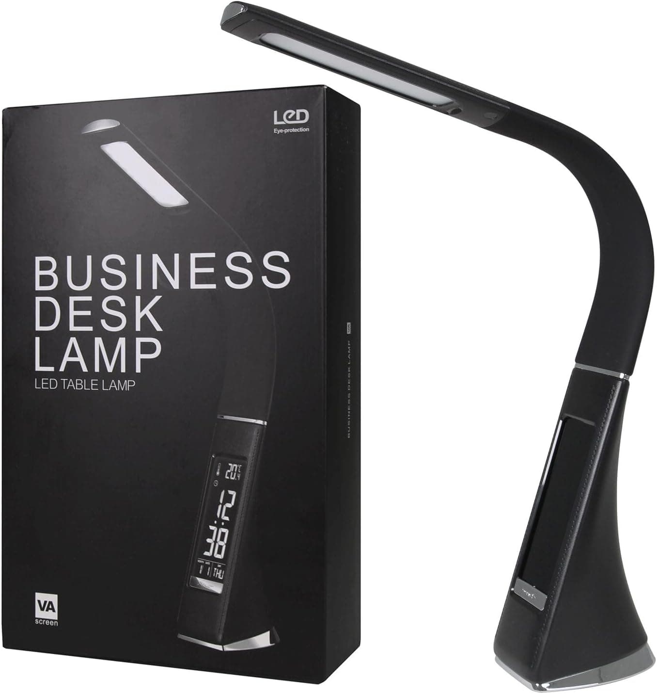 NVTED LED Table Desk Lamp, Rechargeable Eye-Protection VA Screen 3 Adjustable Brightness Levels Desk Lamp Table Light