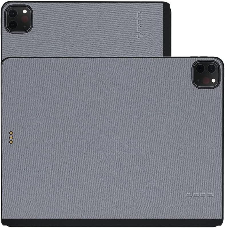 doqo Magnetic Case for iPad Pro 12.9 inch 2021 5th Generation/2020 4th-Gen/2018-3rd Gen, Ultra Thin iPad Pro 11 Case Compatible with Magic Keyboard & Keyboard Folio (Gray)